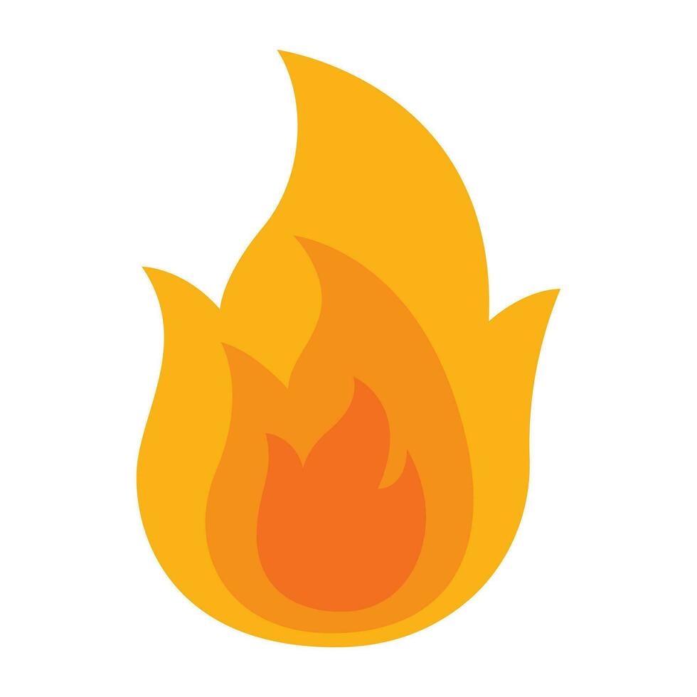 Fire flame icon. vector