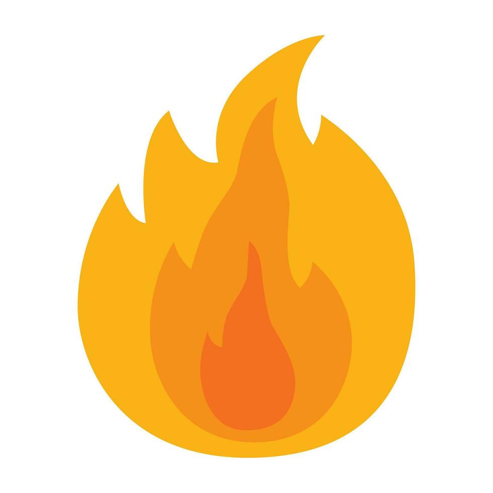 Fire flame icon. vector
