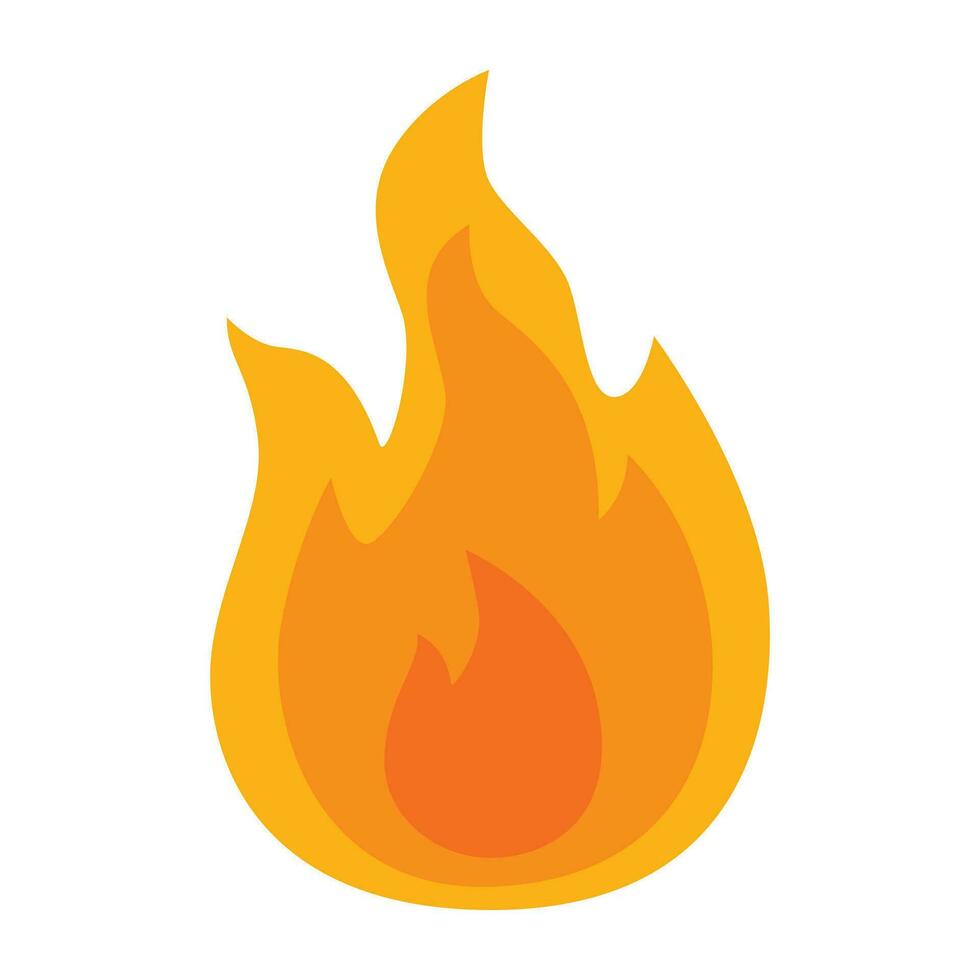 Fire flame icon. vector