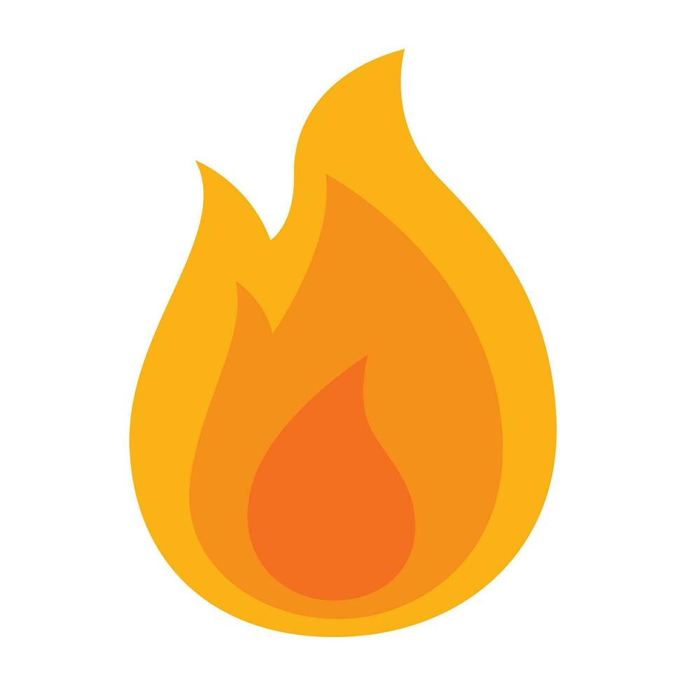 Fire flame icon. vector