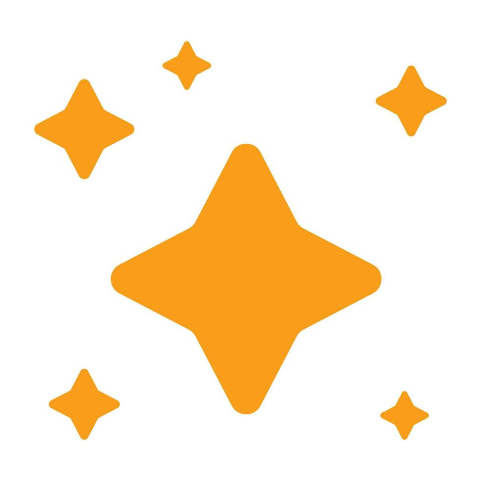 Star sparkling stars twinkles yellow. vector