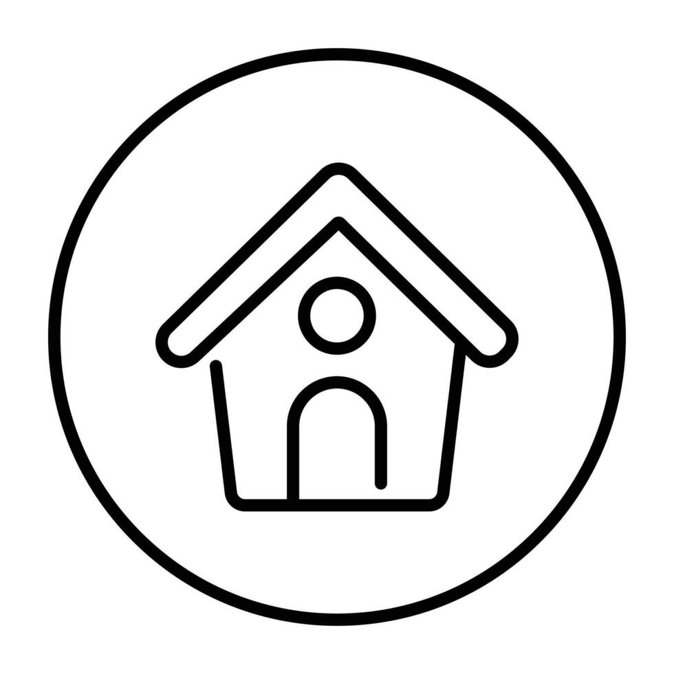 Home line icon. vector