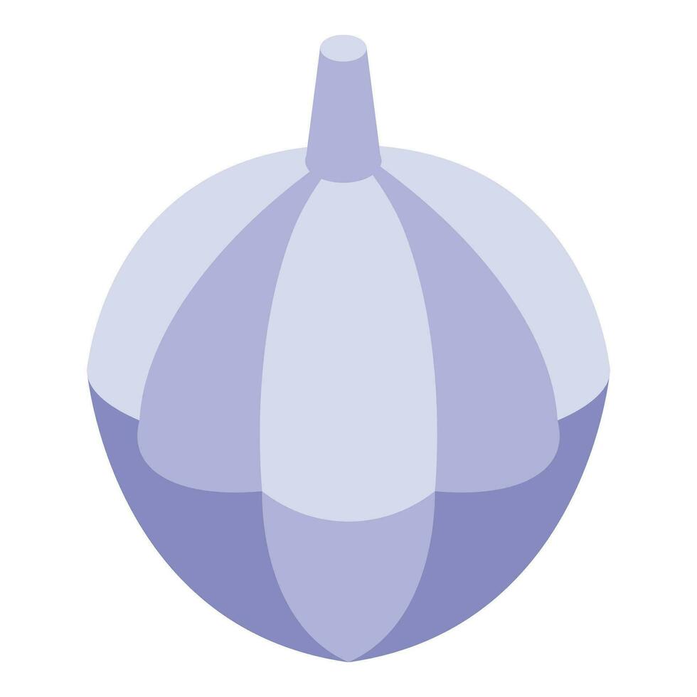 Garlic for borsch icon isometric vector. Ukraine dish vector