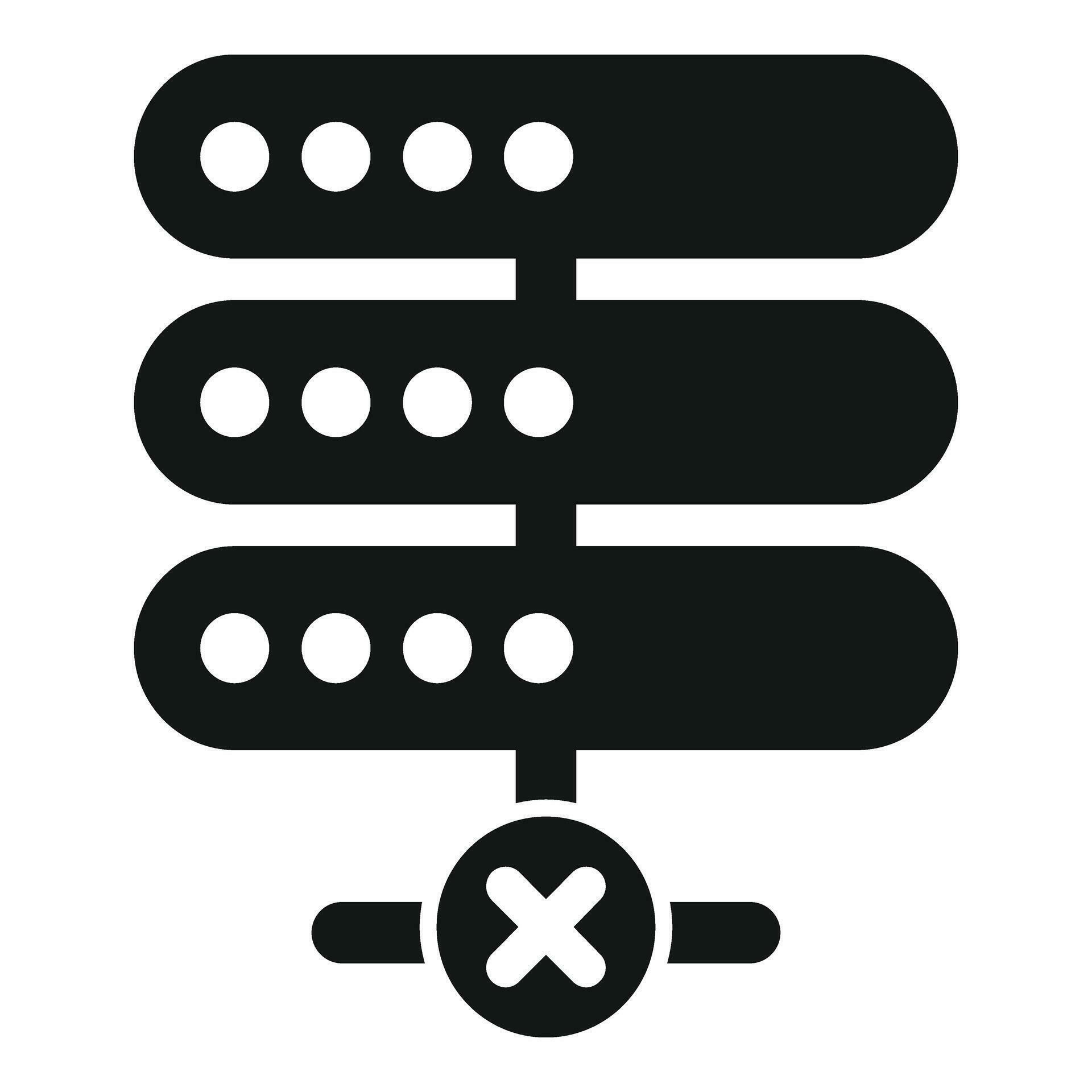 Server data restricted icon simple vector. Creative input 36587426 ...