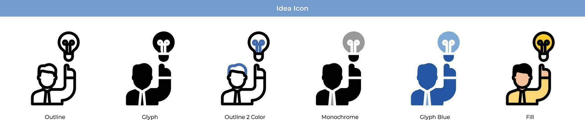 Idea Icon Set vector