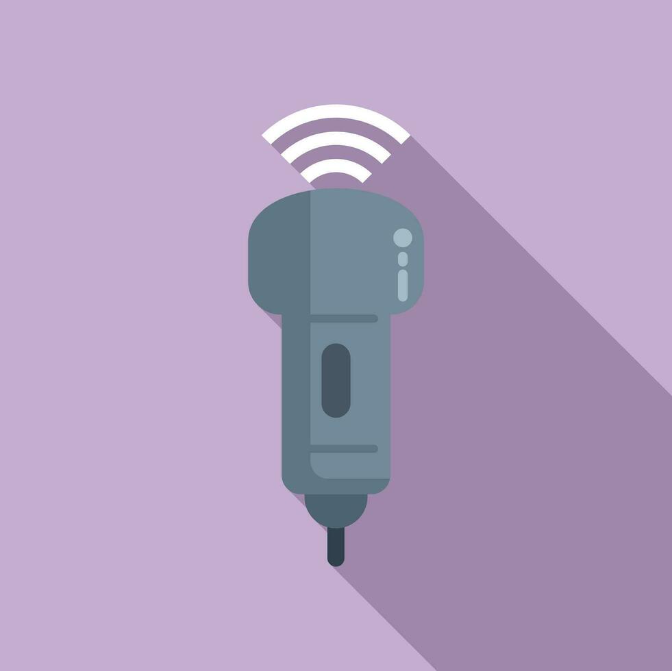 Pregnant sonograph icon flat vector. Medical ultra sound vector