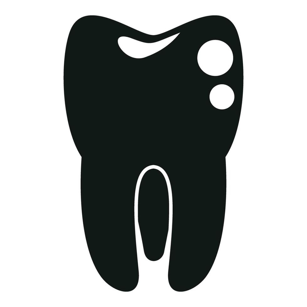 Tooth transplant icon simple vector. Bioprinting anatomy vector
