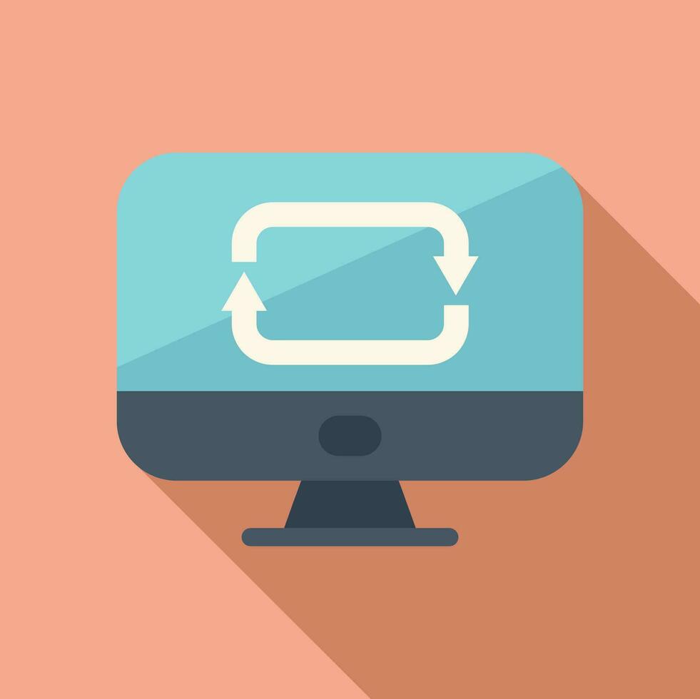 Button lock digital icon flat vector. Stroke online vector