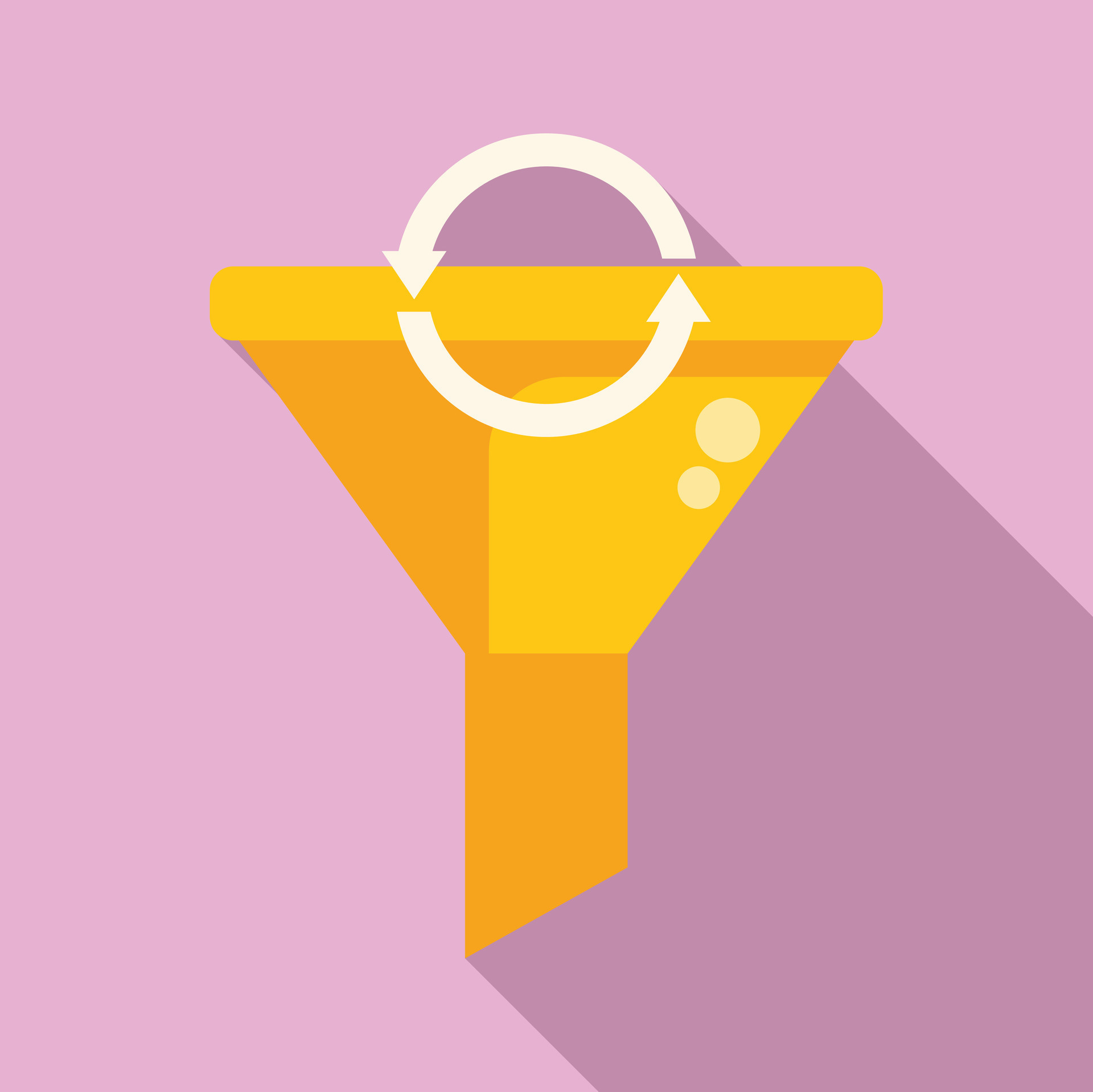Filter funnel icon flat vector. Leak data app 36587685 Vector Art at