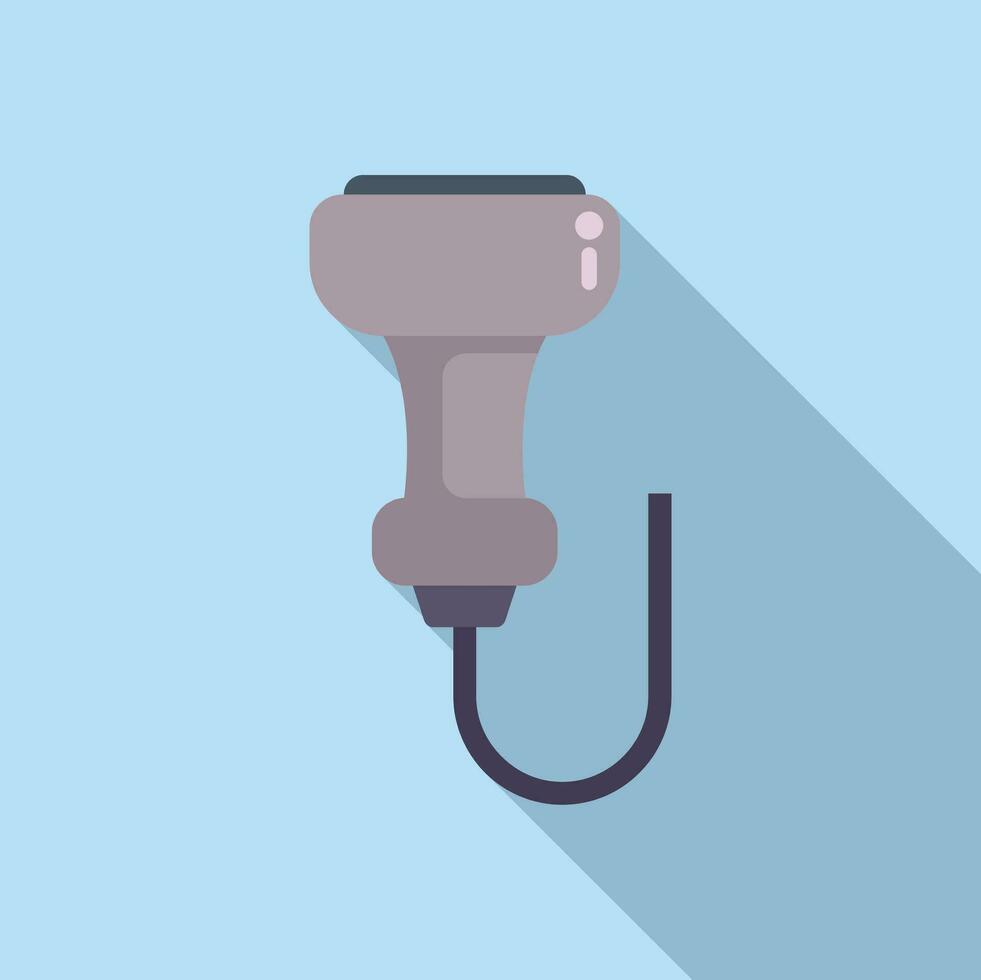 Echocardiogram icon flat vector. Sonograph diagnosis vector