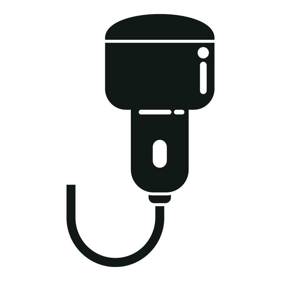 Sonograph device exam icon simple vector. Clinic doctor vector