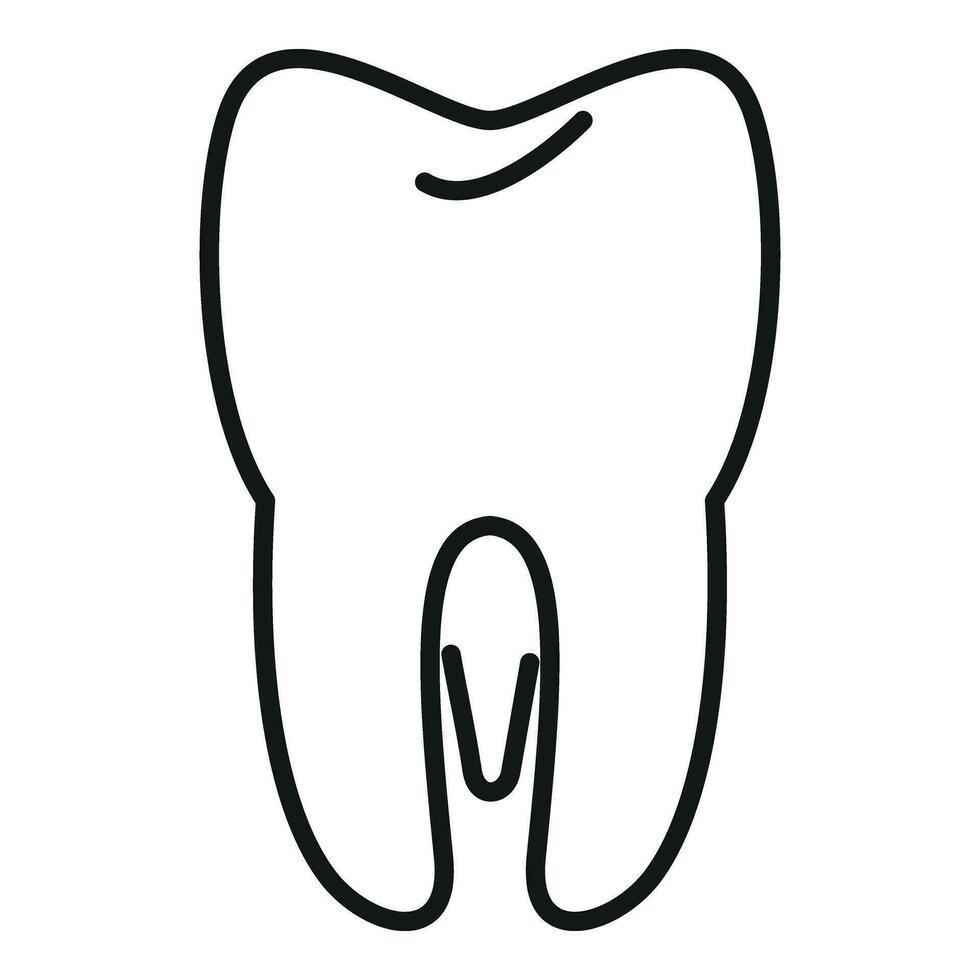 Tooth transplant icon outline vector. Bioprinting anatomy vector
