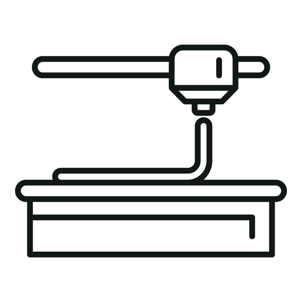 Fast bioprinting icon outline vector. Organ medical vector