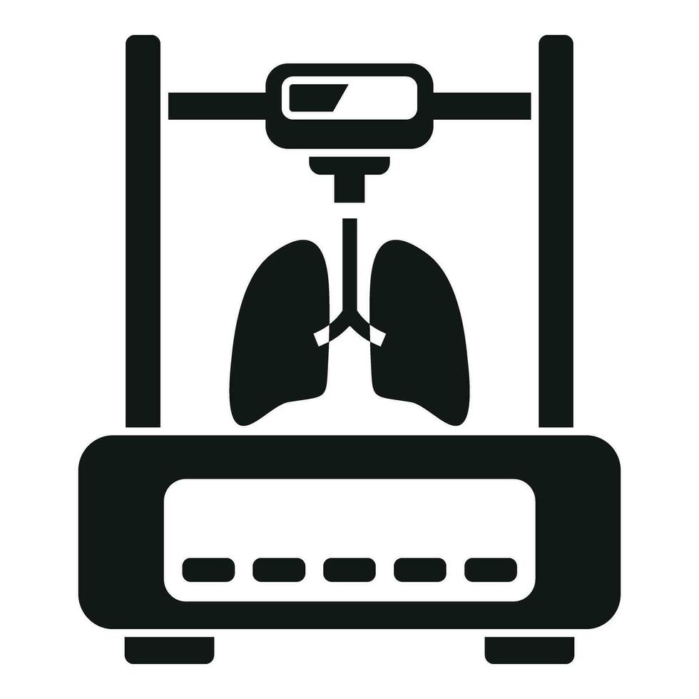 Organ printer bioprinting icon simple vector. Organ monitor vector