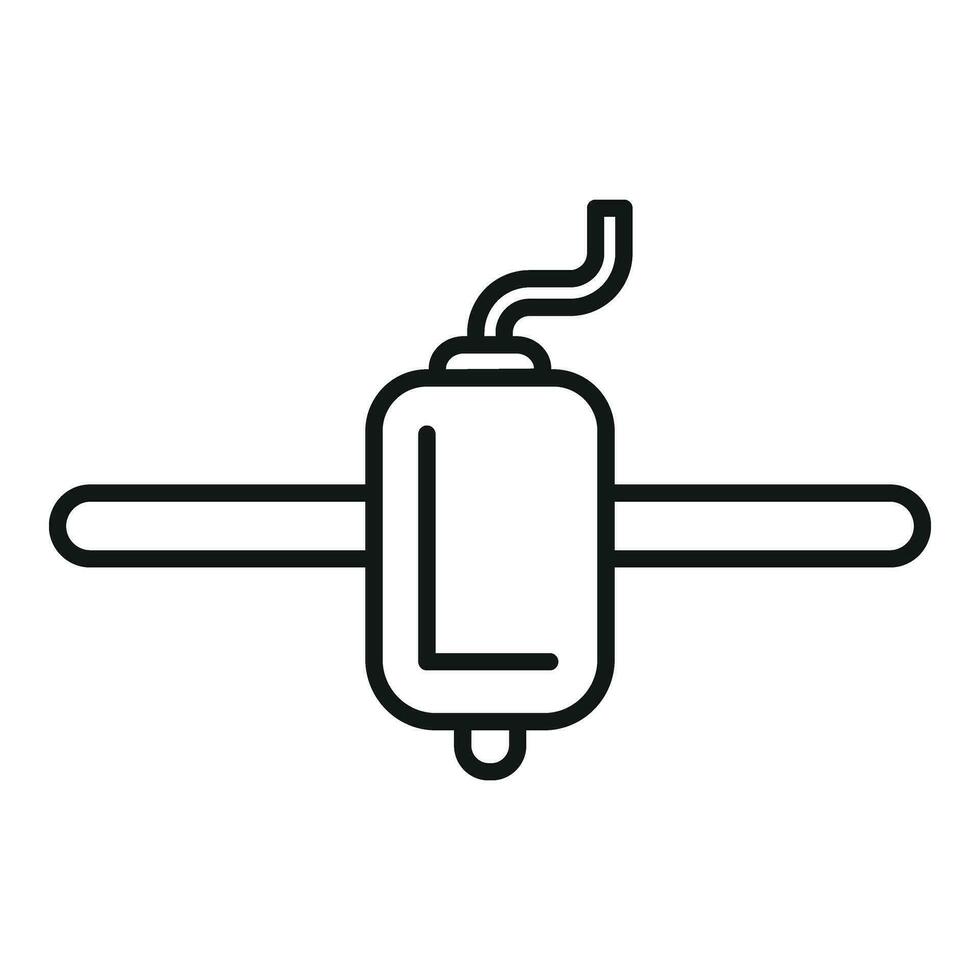 Printing cell bio icon outline vector. Medical science vector
