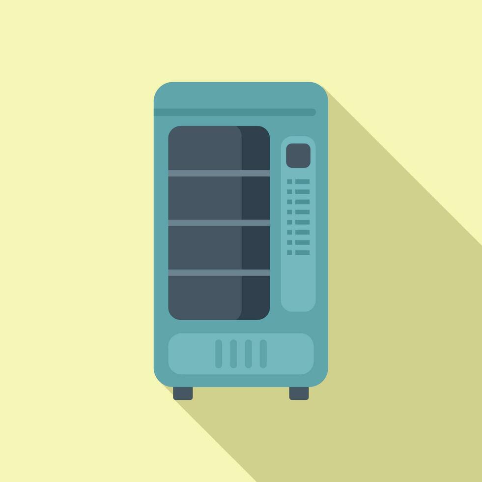 Modern drinking machine icon flat vector. Cooling vessel vector