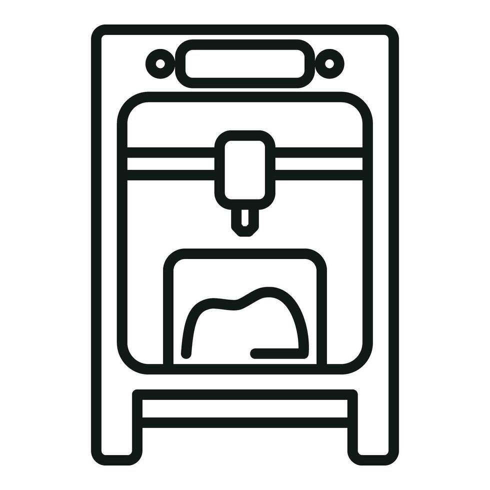 Medical printing icon outline vector. Bioprinting anatomy vector