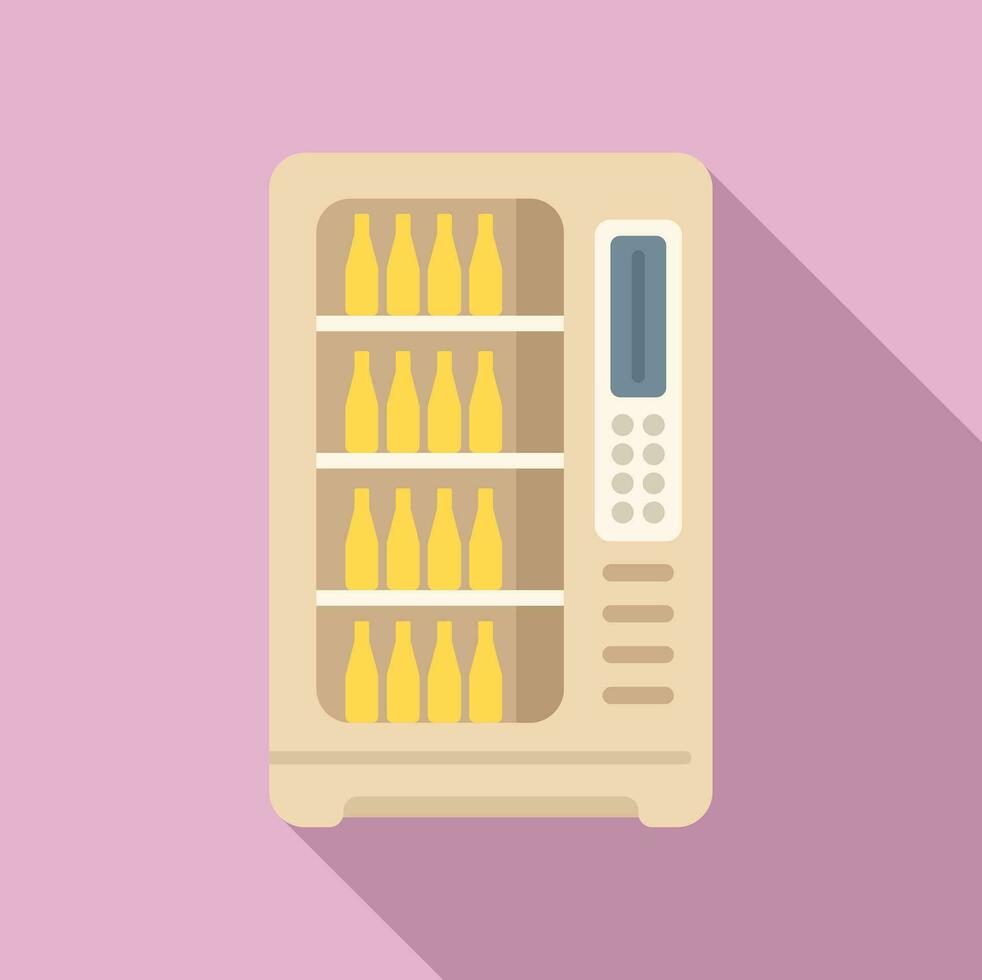 Container drinks icon flat vector. Portable bottle drink vector