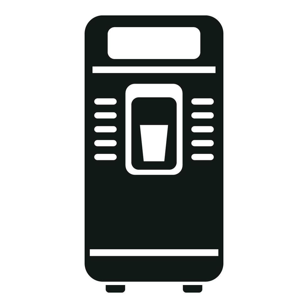 Office drinking machine icon simple vector. Machinery push vector