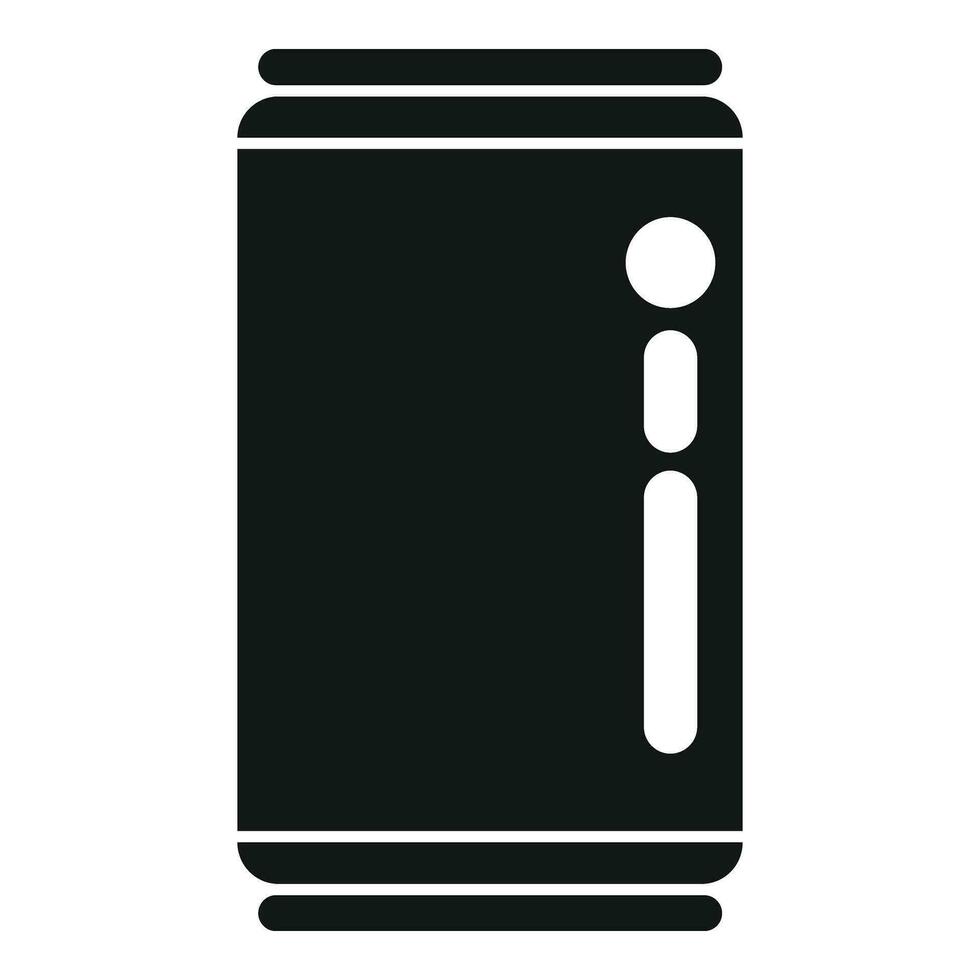 Tin can drink icon simple vector. Vending machine vector