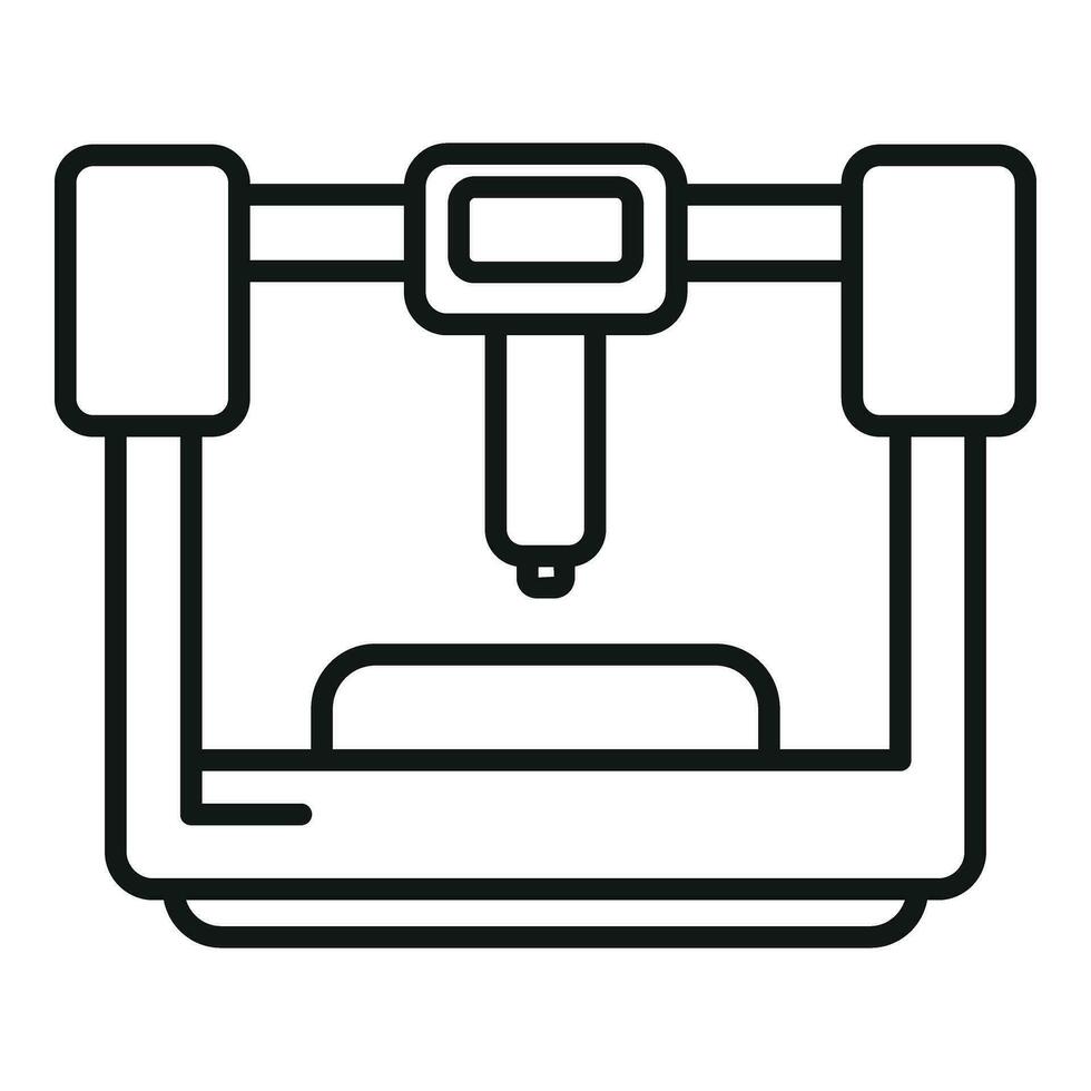 Modern bioprinting icon outline vector. Organ transplant vector