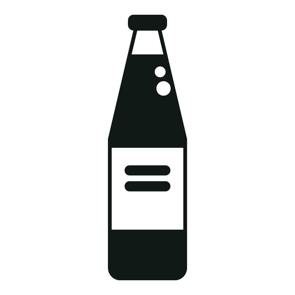 Soda drink bottle icon simple vector. Vending machine vector