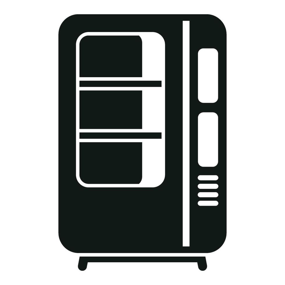 Food snack machine icon simple vector. Street selling vector