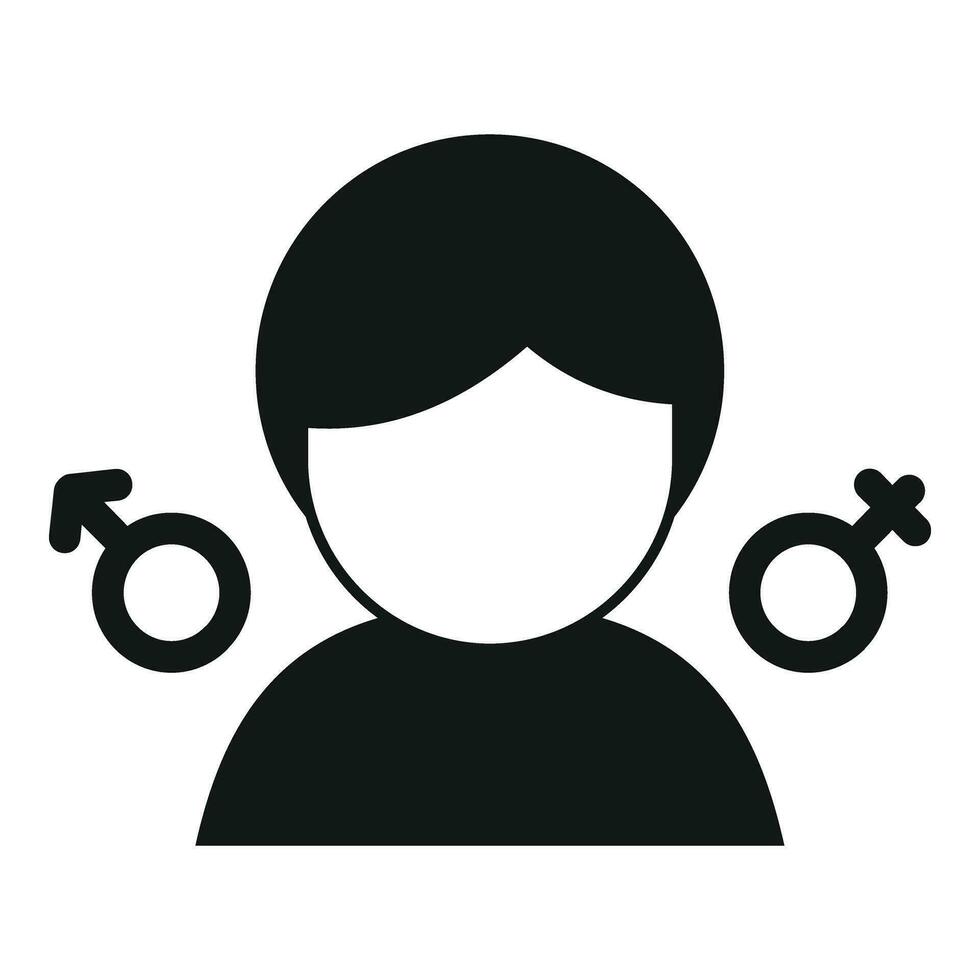 Minds about gender icon simple vector. Support estrogen vector