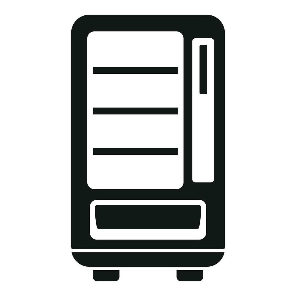 Workplace snack machine icon simple vector. Drinks bottle vector