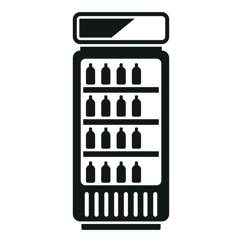Modern vending machine icon simple vector. Drinking juice vector