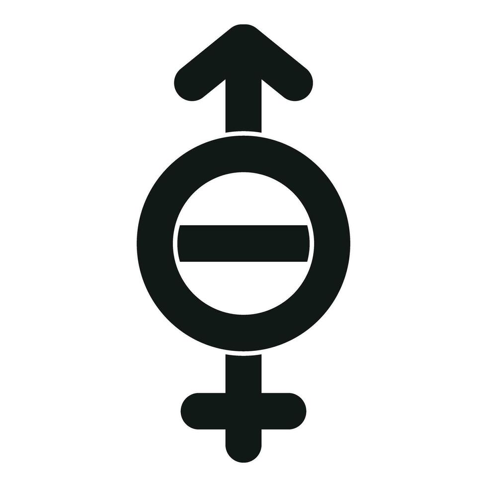 Trans hetero sign icon simple vector. Gender identity vector