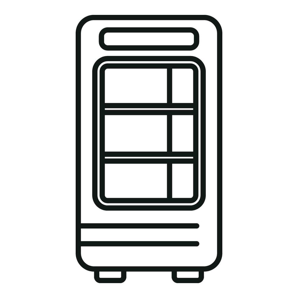 Workplace drinking machine icon outline vector. Vessel cooling vector