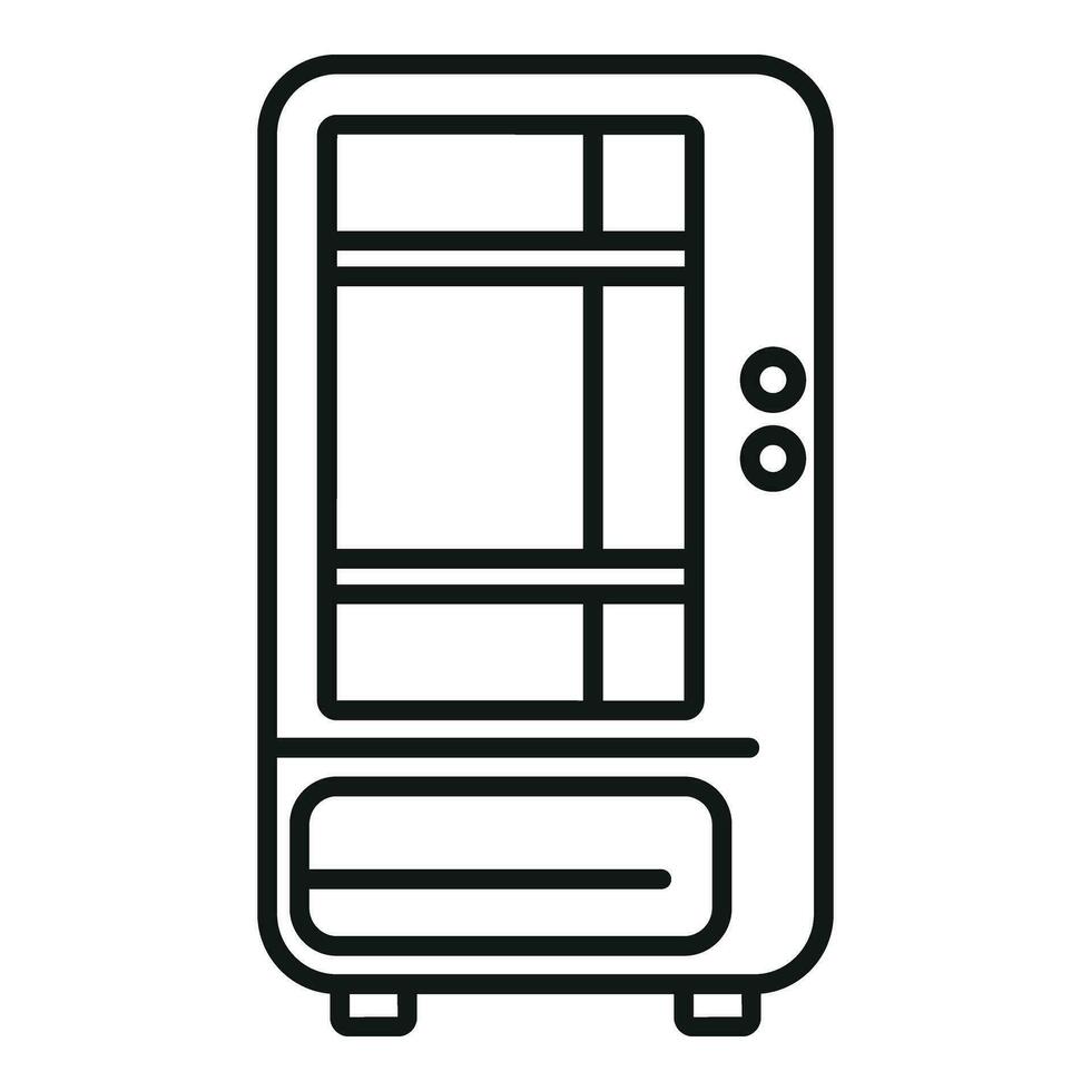 Snack machine icon outline vector. Street vending selling vector