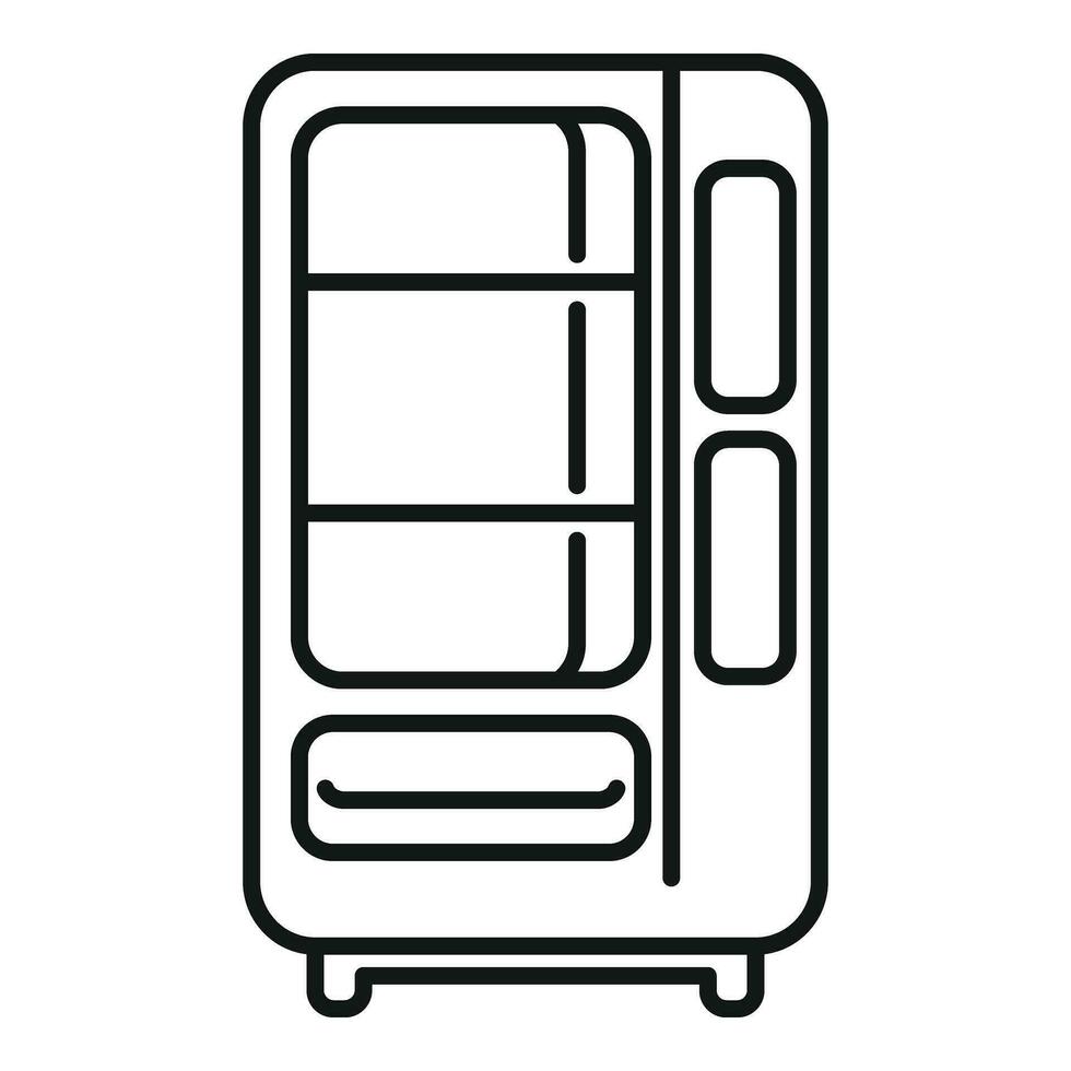 Cooling street drinks icon outline vector. Sell portable drinks vector