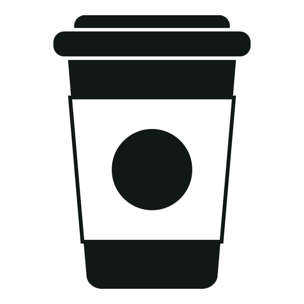 Coffee cup to go icon simple vector. Machinery juice vector