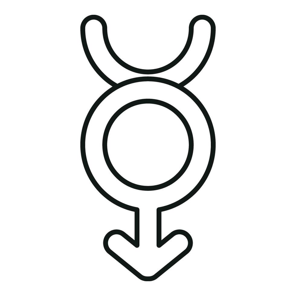 Human pride move icon outline vector. Gender identity vector