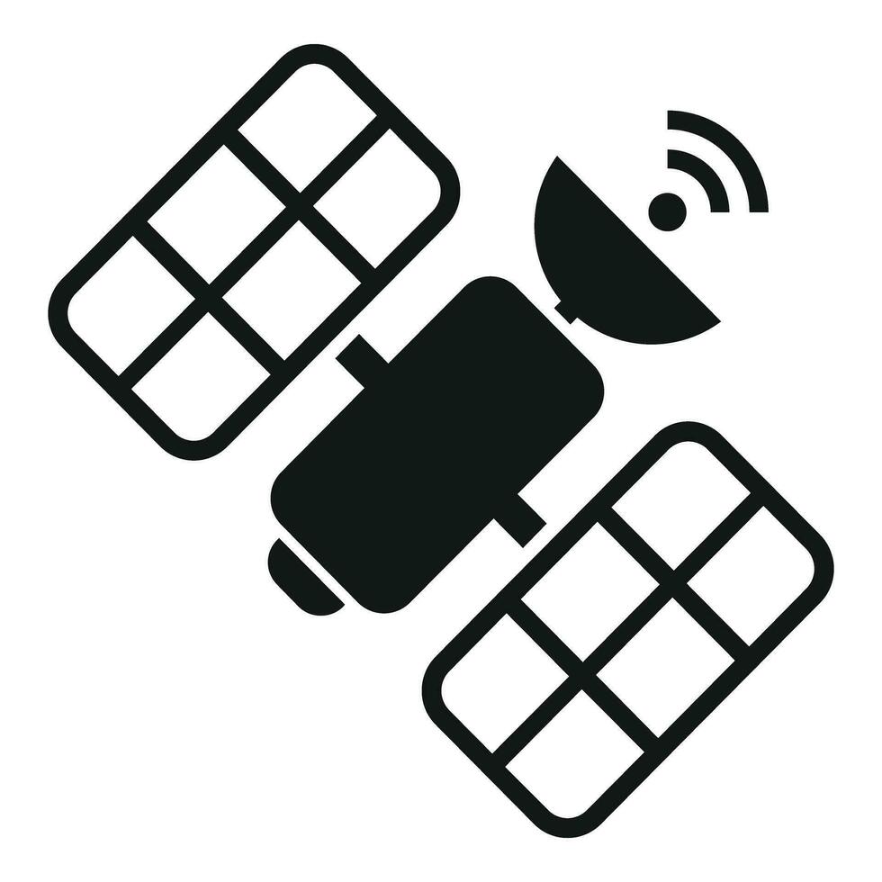 Satellite data internet icon simple vector. Online fast connection vector