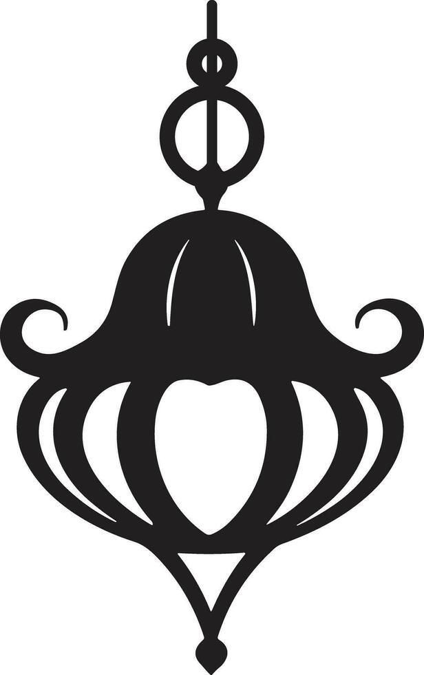 AI generated Islamic style lamp in vintage style vector
