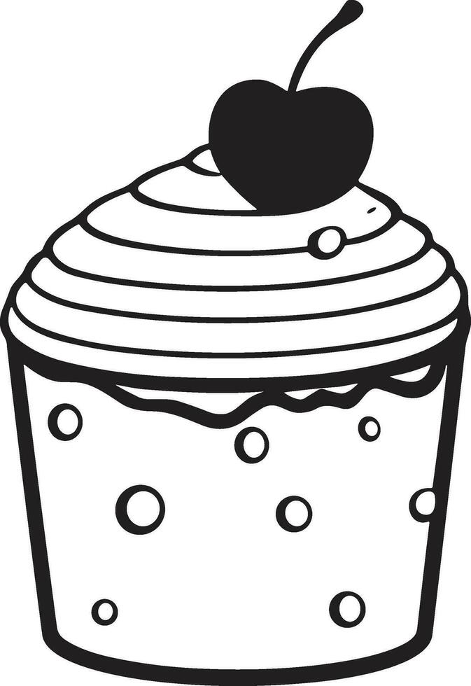 AI generated Cake and dessert shop logo in vintage style vector