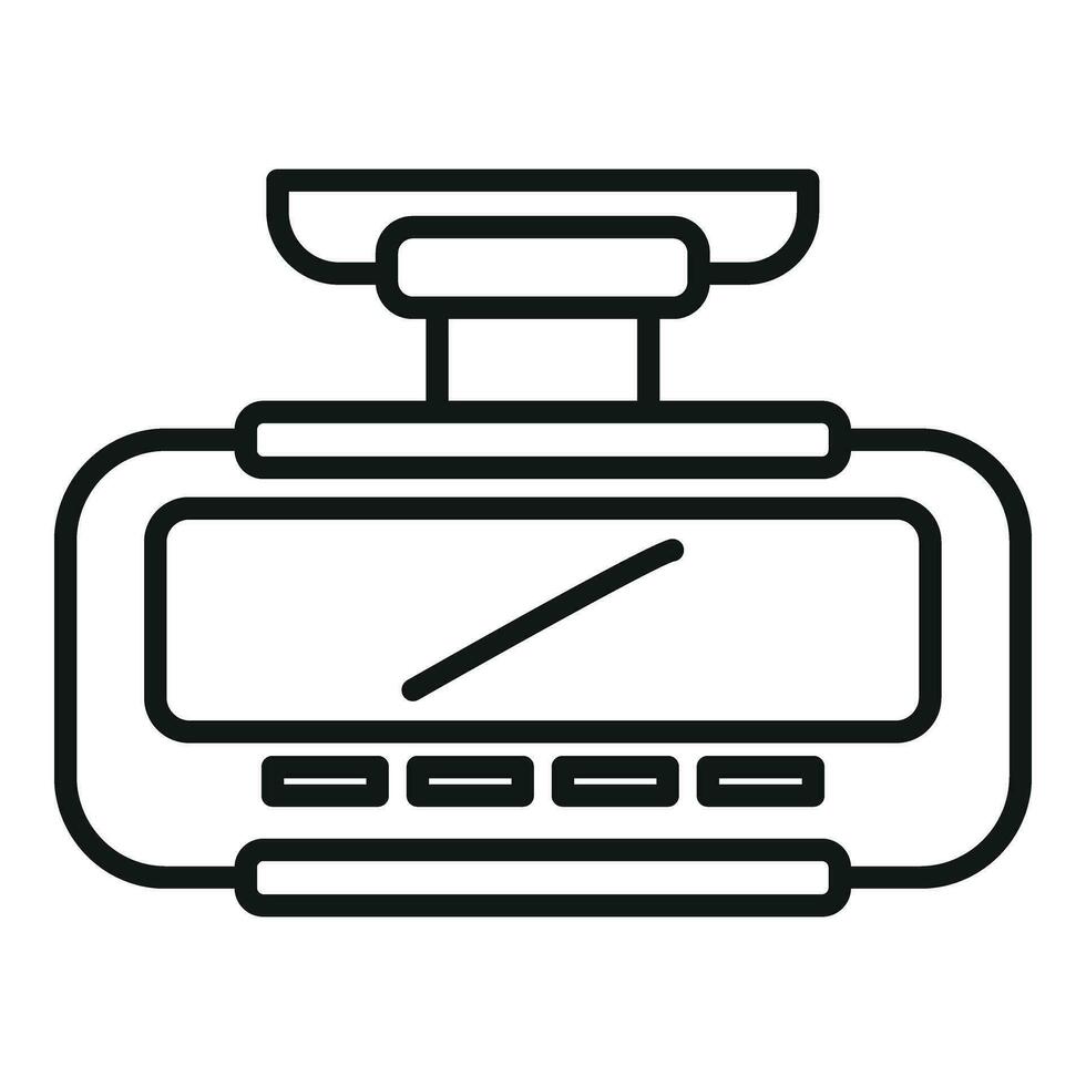 Wired taximeter device icon outline vector. Public service vector