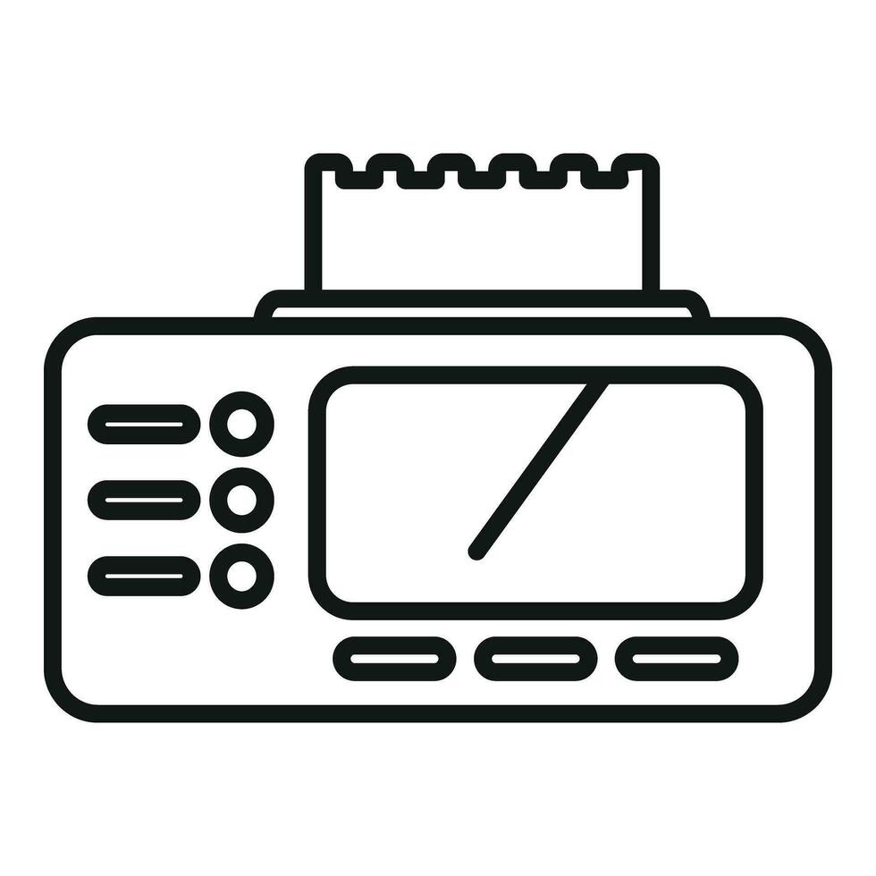 Taximeter turn off icon outline vector. Public service vector