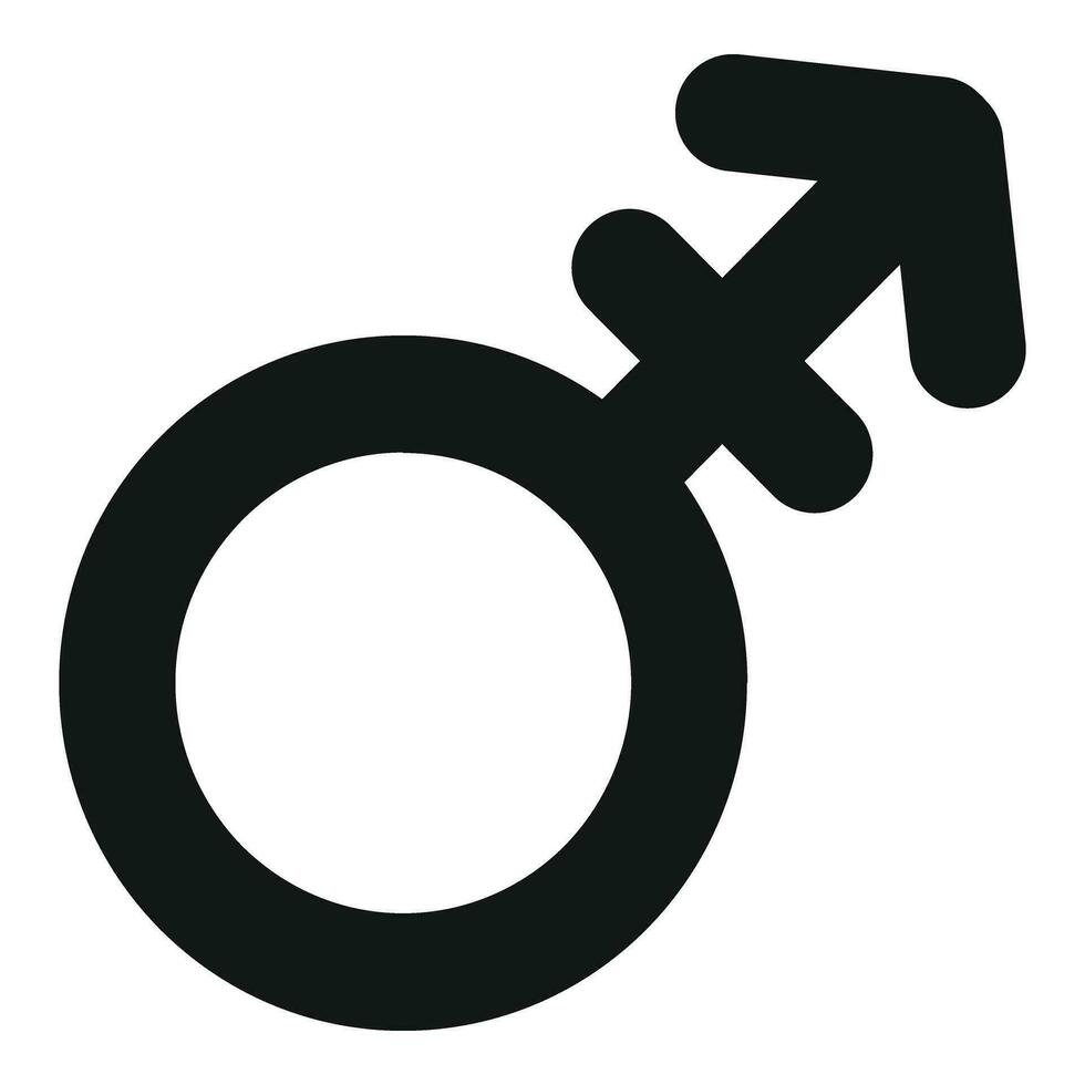 Gender sign icon simple vector. Gender identity agender vector