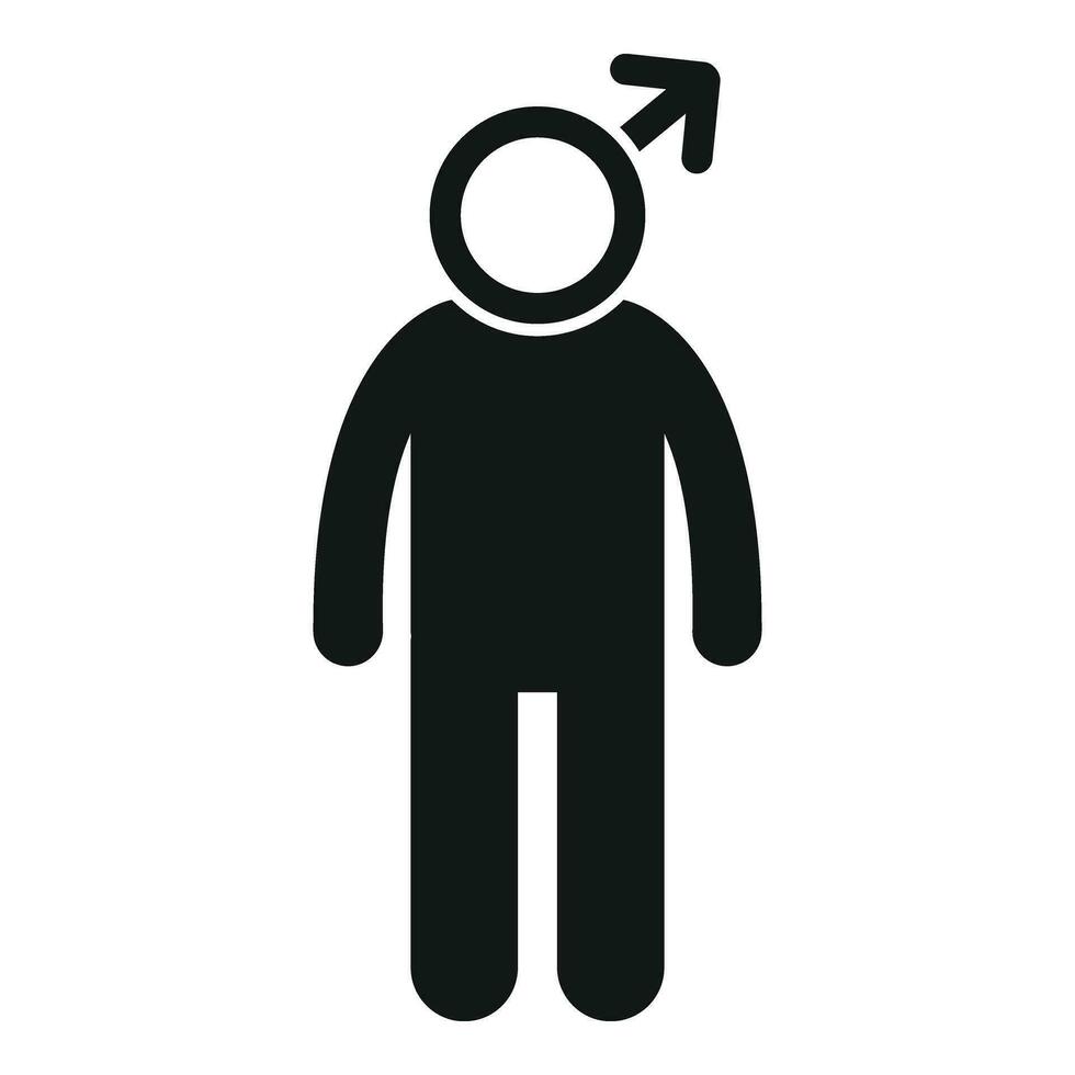 Man gender identity icon simple vector. Couple agender vector