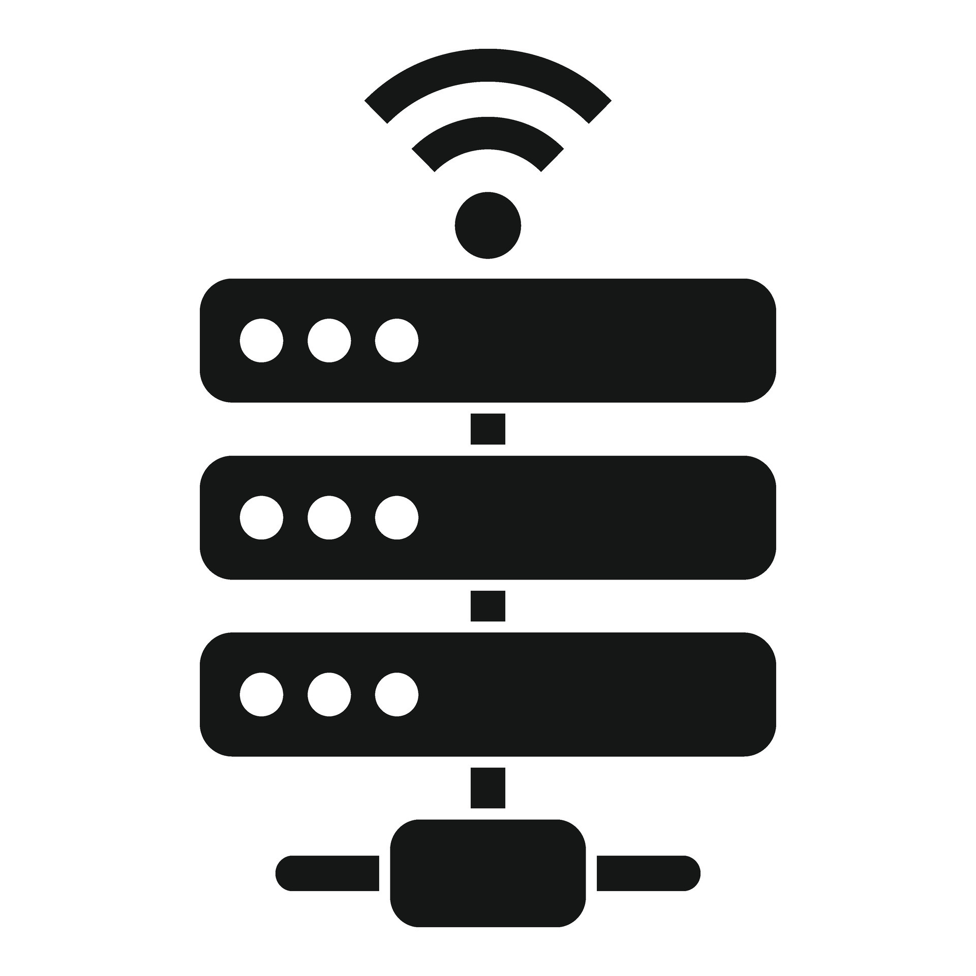 Server data support icon simple vector. Internet provider 36588732 ...
