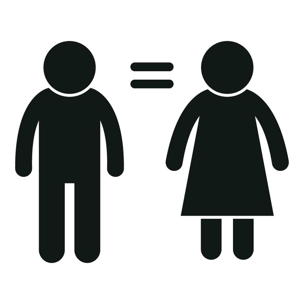 People gender equality icon simple vector. Hetero surgery vector