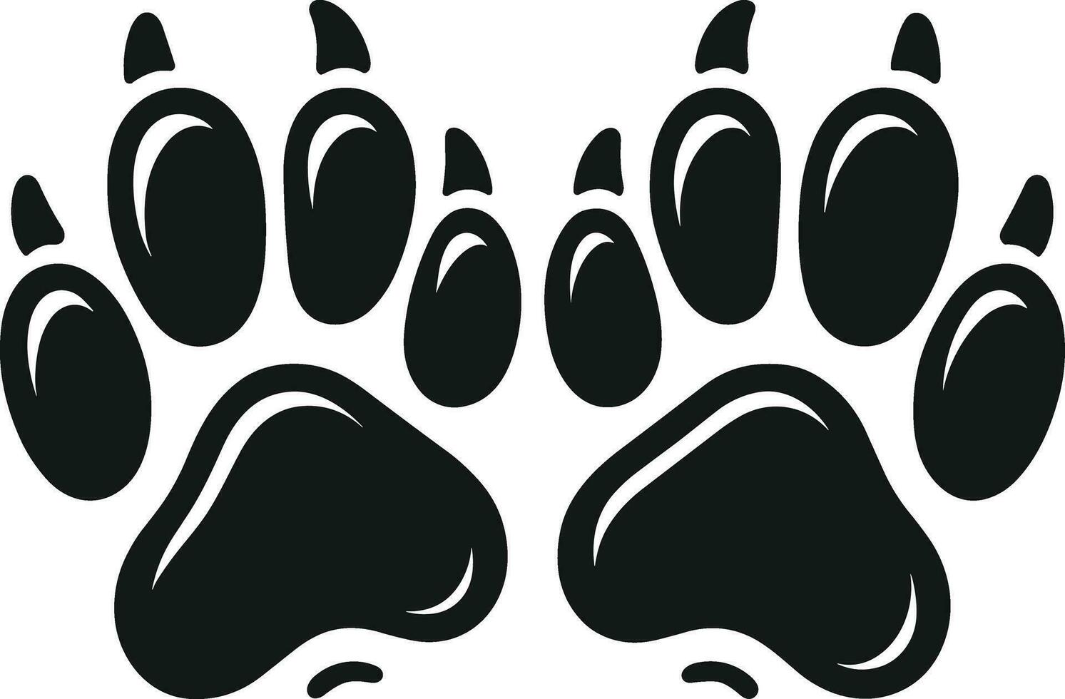 AI generated Dog Paw Clipart Illustration Free Vector