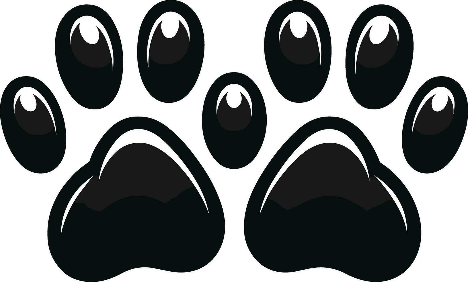 AI generated Dog Paw Clipart Illustration Free Vector