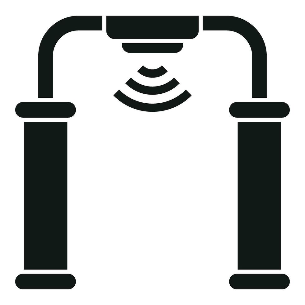 Road sensor arch icon simple vector. Smart system control vector