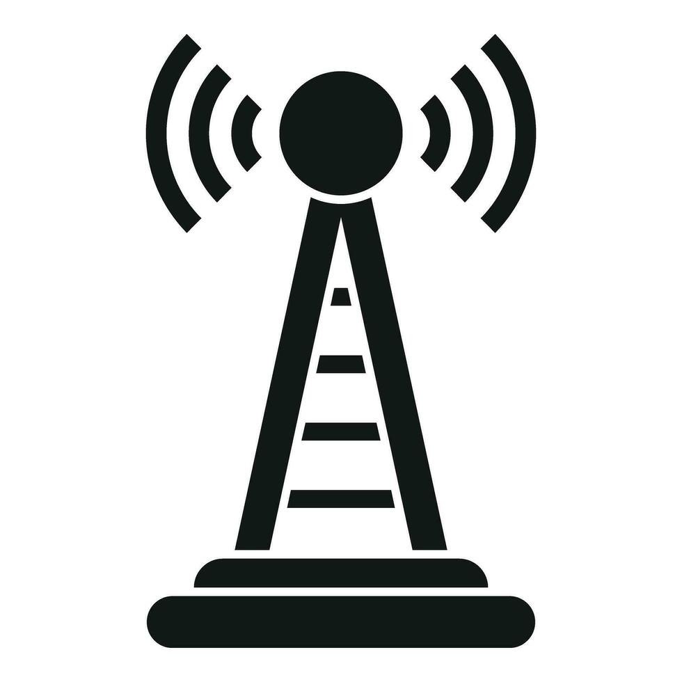 Tower road sensor icon simple vector. System control vector