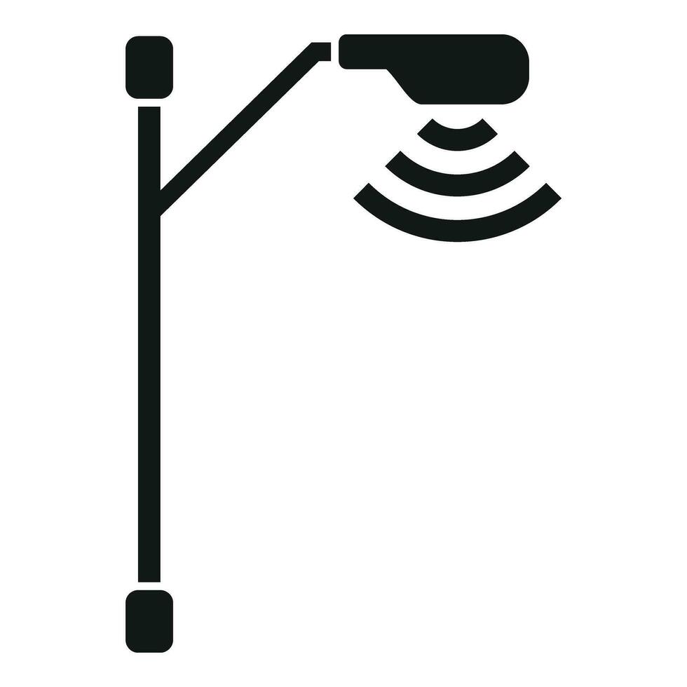 Sensor road control icon simple vector. Safety system vector